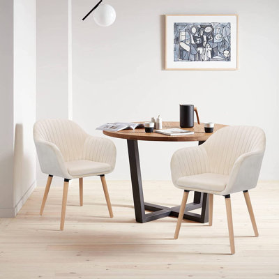 Avila 44cm H Velvet Upholstered Upholstered Back Armchair