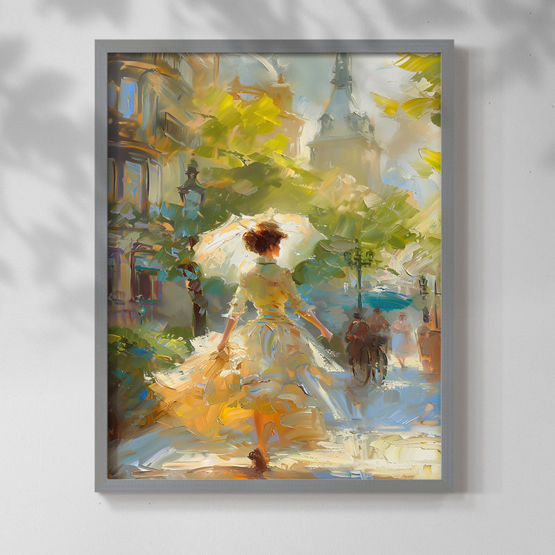 WOMEN-CCLxxi - Reproduction d'art encadrée de qualité supérieure - prête à être accrochée, Gris, H 10 po x l 8 po