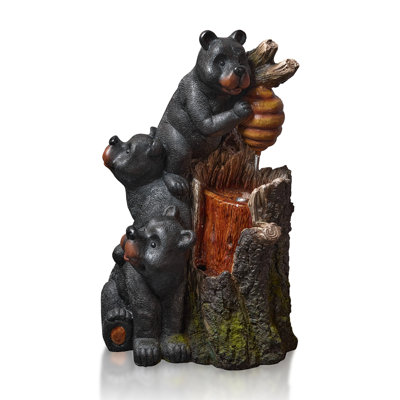 Black Bear Design Garden Decor Cascading Weather Resistant Fountain Water Fountain -  Millwood Pines, 39E518F46BA3499F8C24DAD4D6C7B5F3