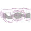 62cm Wide Patio Sofa with Cushions