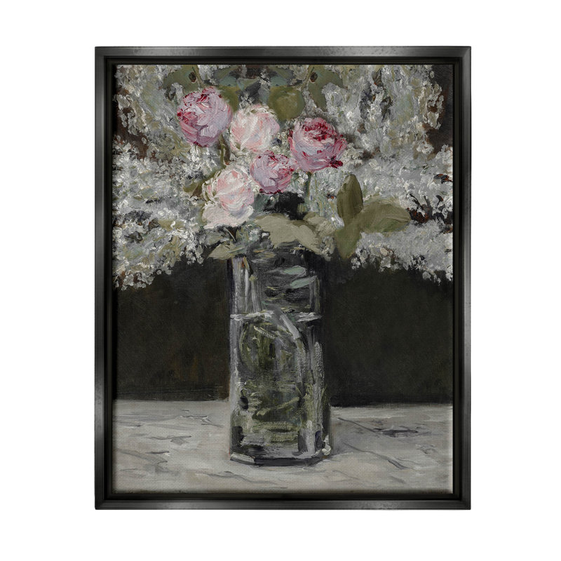 Art mural sur toile flottant Traditional, Cadre flottant noir de jais, H 31 po x l 25 po x P 1,7 po