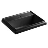 Tresham® Ceramic Rectangular Drop-In Bathroom Sink with Overflow