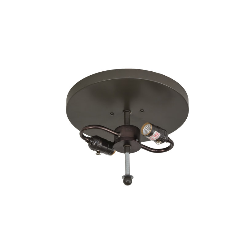 Rustic Lodge 2 - Light Semi Flush Mount, Timeless Bronze
