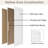 30x80 in. 1 Panel Shaker Style White Primed Hollow Core Composite Interior Molded Door Slab-121872294