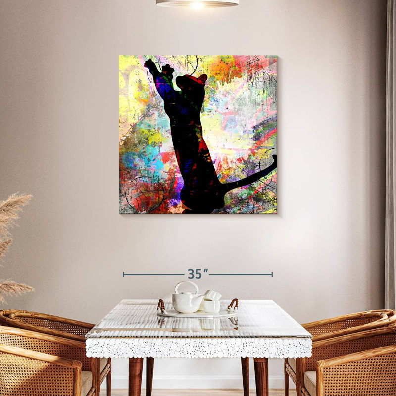Brampt Playful Kitty I, 36" H x 36" W