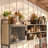 59" Wide Kitchen Pantry Cabinet with 3 Drawers and Open Shelves-566217544