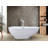 Kingston Brass Aqua Eden 69-Inch Acrylic Oval Double Ended Freestanding Tub with Drain