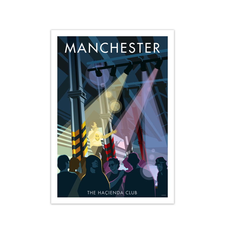 Manchester Hacienda by Stephen Millership - Print, No Frame, 84.1 cm H x 59.4 cm W x 1 cm D