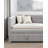Contemporary Upholstered L-Shaped Daybed with Trundle & USB Charging-1560679830