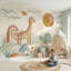 Nursery Wallpaper Cute Animals Removable Alphabet Letters Wall Decor-138358481-138358484