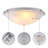 15.75 In. Brushed Nickel Flush Mount Ceiling Light With Alabaster Glass (4-pack)-1554839544
