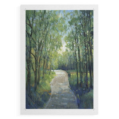 Golden Light Pathway I - Impression sur toile seulement - NON-CADRE