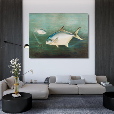 Red Barrel Studio Kilbourne, Samuel Gallery Wrapped Canvas Art Titled: Pompano