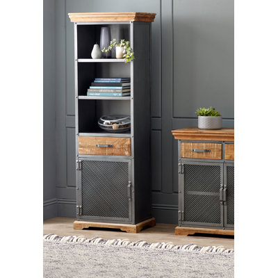 Janice 180 cm H x 60 cm W Solid Wood Standard Bookcase
