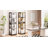 Glass Display Cabinet, 4-Tier Curio Cabinet with 3 Color Lights for Collectibles, Bookshelf with Door, Glass Display Case with Human Body Sensor-1994790031