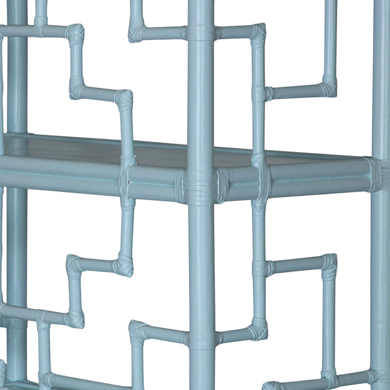 Tibet 72"H x 36"W Bookcase, Pool Blue