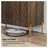 Mid-Century Modern Walnut Sideboard with Gold Legs, Diagonal Wave Storage Cabinet for Living Room & Dining Room