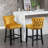 Tevy Upholstered Velvet Counter Stool-218296413-218296403