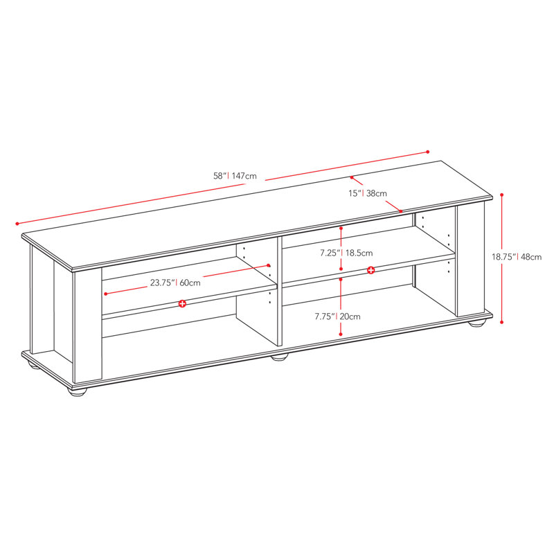 Cranon TV Stand for TVs up to 65"