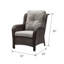 Chaises longues d'extérieur en rotin avec coussins Deb Wicker-397565555-377751454