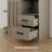 Kitchen Pantry with Microwave Shelf, 6-Tier Circular Rack, 2 Drawers & 2 Storage Cabinets for Kitchen or Living Room-290443585