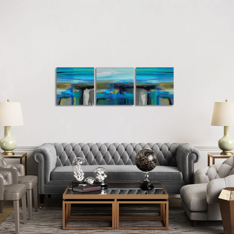 Triptyque éternel - ensemble d'art mural sur toile tendue (ensemble de 3)