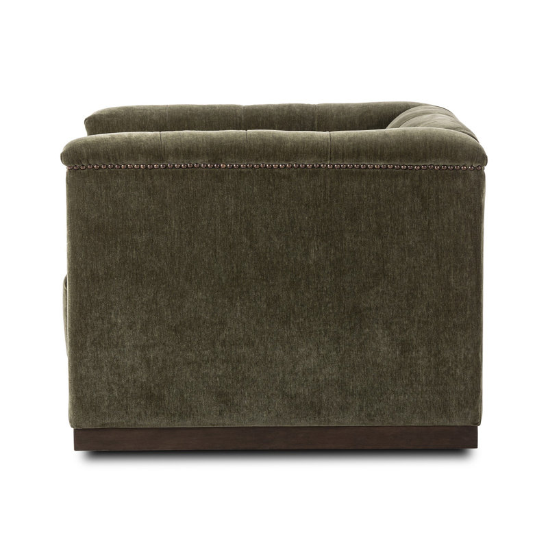 Maxx Swivel Chair, Amici Moss Velvet