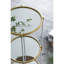 P 3 x D 39 x 39,5 po, luxueux blanc et or