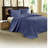 Comfortable Cotton Bedding Sets, Reversible Quilt In Elegant Navy