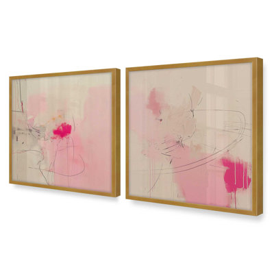 " Whispers Of Pink Sands " by Golden Glow Interiors 2 - Pieces