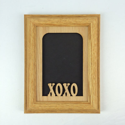 Oak Solid Wood Picture Frame with Mat