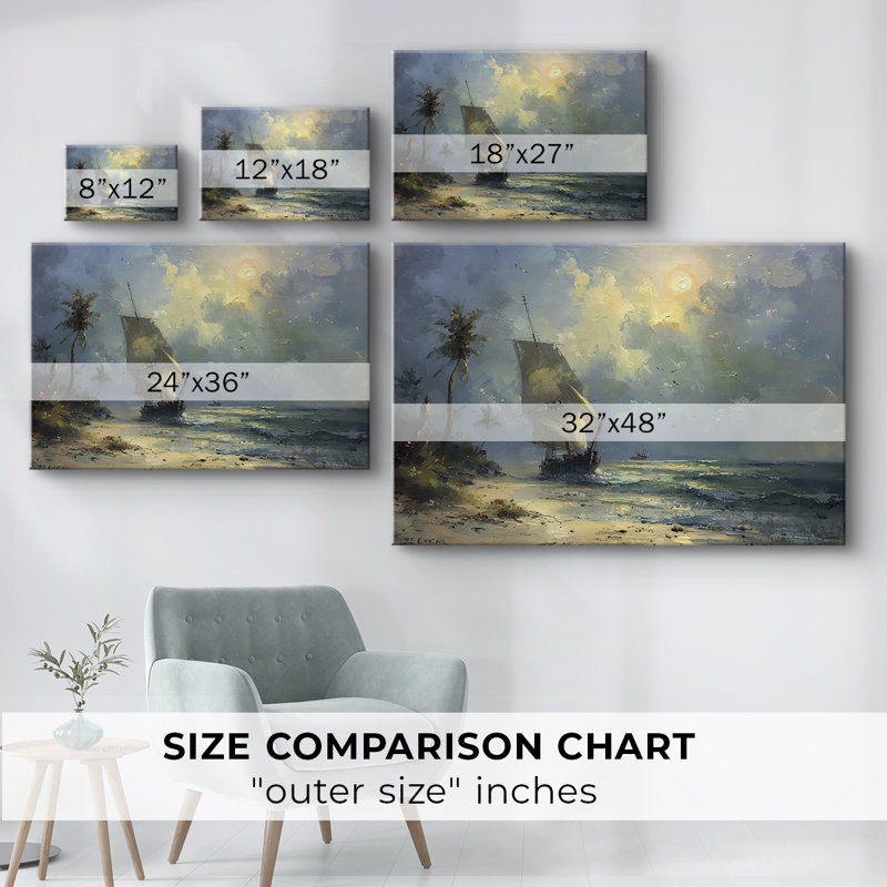 Nautical Series-CLxxvii -Galerie enveloppée Cavas, 12 x 18