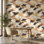 Papier peint camouflage abstrait mural, décoration murale neutre