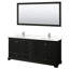 Meuble-lavabo double autoportant Deborah avec plateau en quartz-92725642-92725643-98285484