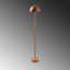 Lampe sur pied élégante en cuivre, corps en métal, 7,9 po de diamètre x 45,3 po de hauteur | DEL 5 W intégrée, 3 000 K lumière chaude, 80 IRC | Durée d'éclairage de 8 heures, interrupteur marche / arrêt | Éclairage élégant pour le décor du salon et de la chambre à coucher-1324658408