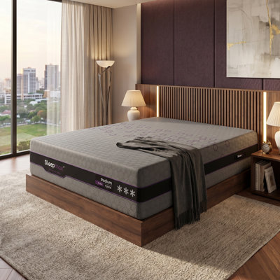 Matelas de refroidissement hybride ferme 12 po / 14 po / 16 po avec mousse viscoélastique imprégnée de gel, latex et ressorts ensachés en nid d'abeille pour un soutien accru et un soulagement de la pression
