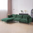 Canapé et chaise modulaire réversible en velours de 111,02 po de large Nedek, 4 pièces