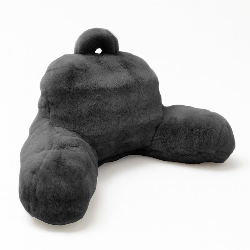 Luxury Supersoft Back Support Pillow Cushion , Charcoal