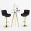 Ensemble de salle à manger 3 pièces à hauteur réglable avec tabouret de bar et tabouret de bar (ensemble de 3)-1116165172-1116165175