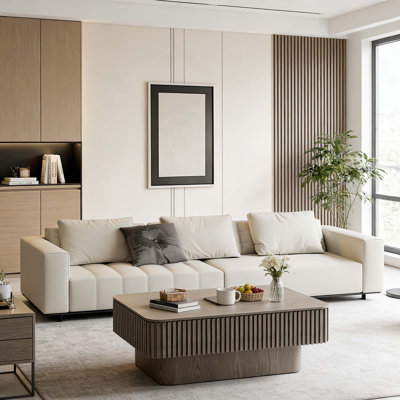 Modern Coffee Table with Storage and Adjustable Height,for Living Room