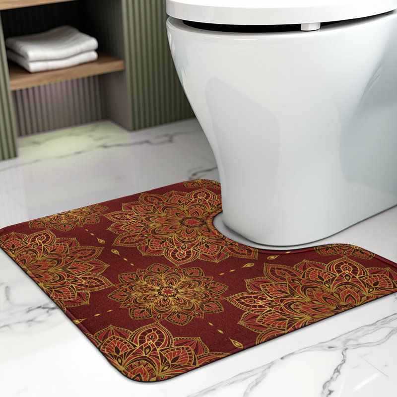 Tapis de salle de bain en U 20 po Mandala