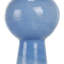 Vase bleu décoratif en céramique avec texture unique