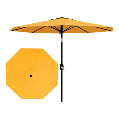 9 ft Patio Umbrella, with Crank Lift & Push Button Tilt