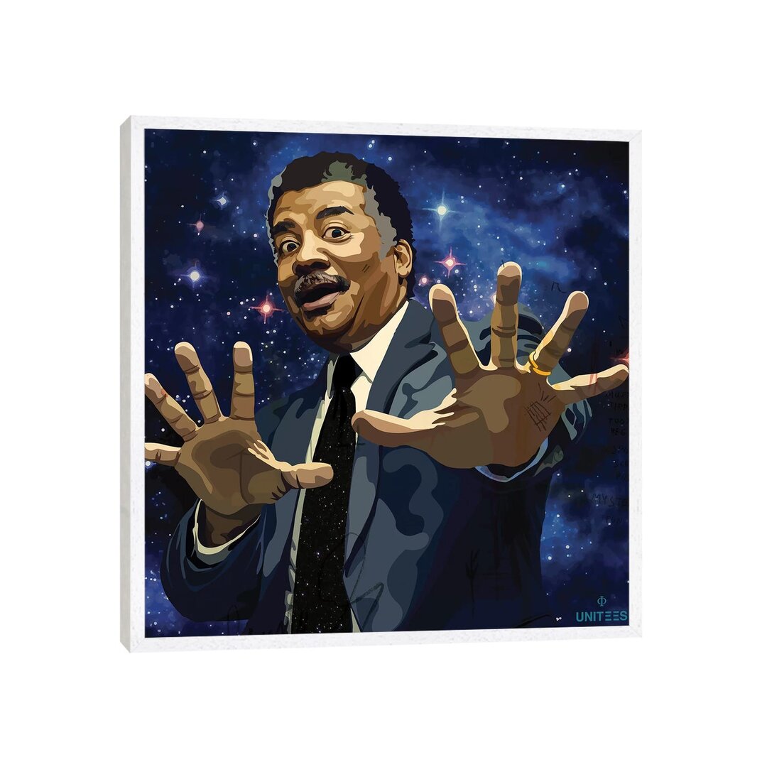 Leinwandbild - Grafikdruck „Neil deGrasse Tyson” von Dai Chris