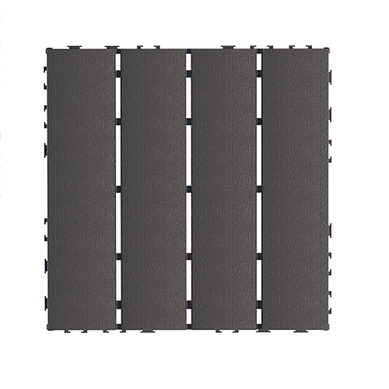 44 paquets de 44 tuiles de terrasse à emboîtement de 12 po x 12 po, tuiles de terrasse toutes saisons imperméables en matériau PP, plancher robuste pour piscine / balcon / cour / salle de bain, installation facile