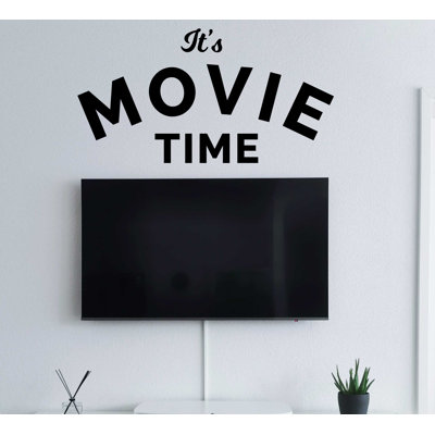 Décalcomanie murale, c'est le cinéma, décor de salle de cinéma, vinyle autocollant de salle familiale, décor de salle de jeu, art mural, décoration murale 303LU