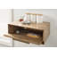 Geoffry Mango Solid Wood Floating Wall Shelf with Drawers-1370659164