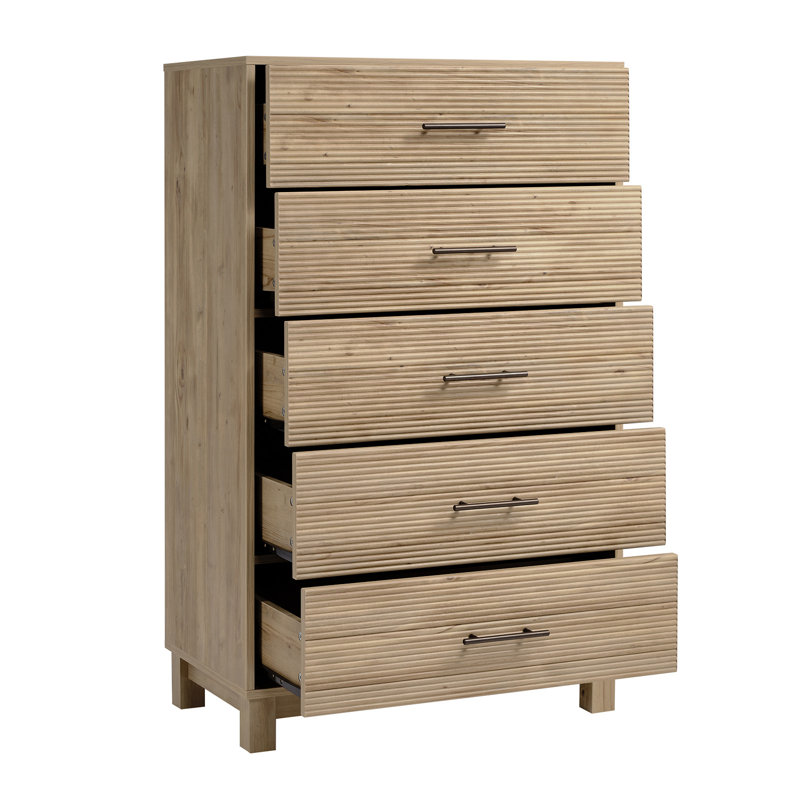 Ebern Designs 5- Drawer Dresser & Chest Storage Organizer Unit Commode ...