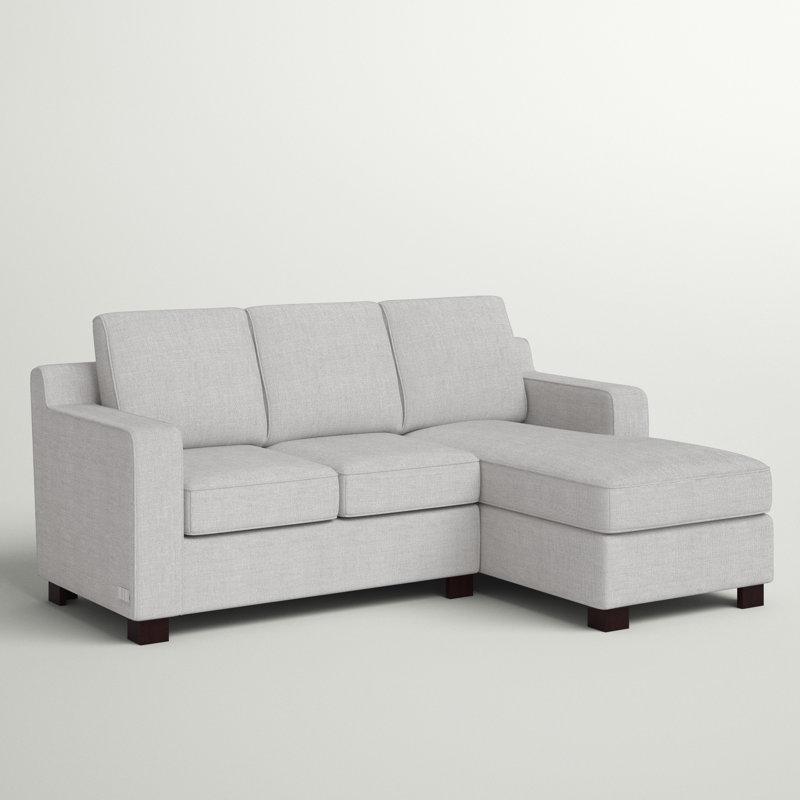 Brayden Upholstered L-Shaped Sectional Reversible, Gray 