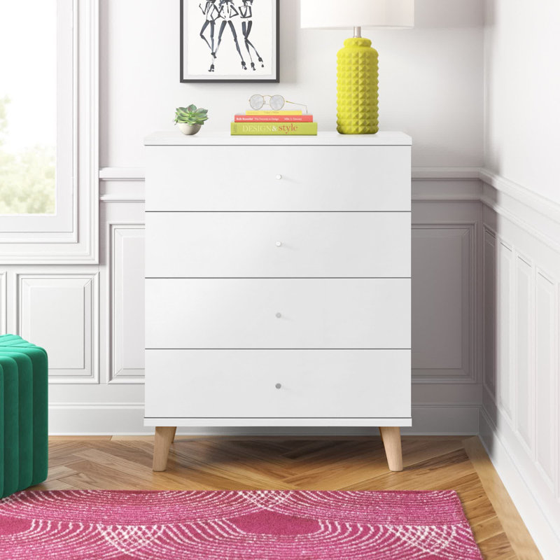 Aymerick 31.25'' W 4 - Drawer Dresser, White
